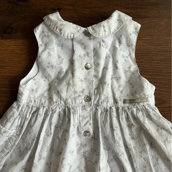 TARTINE ET CHOCOLAT Bébé/Baby | White dress with Grey/Grey Flowers - Picture 4 of 14